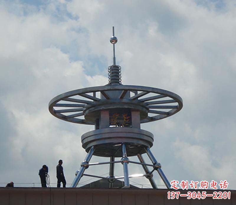 临沂不锈钢避雷针造型景观雕塑