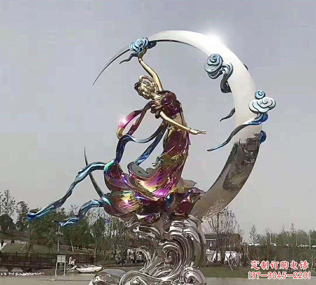 临沂不锈钢嫦娥奔月雕塑