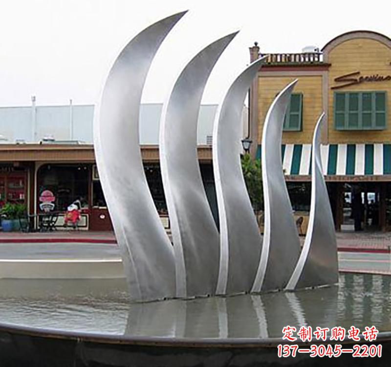 临沂不锈钢城市艺术翅膀雕塑羽翼展翔