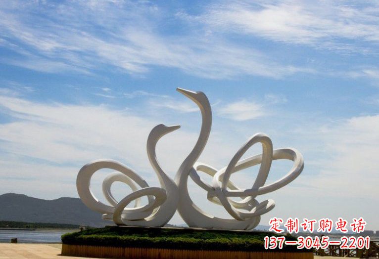 临沂不锈钢制天鹅雕塑