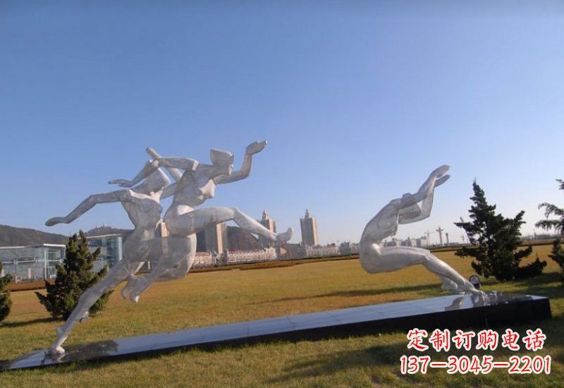 临沂不锈钢运动员雕塑