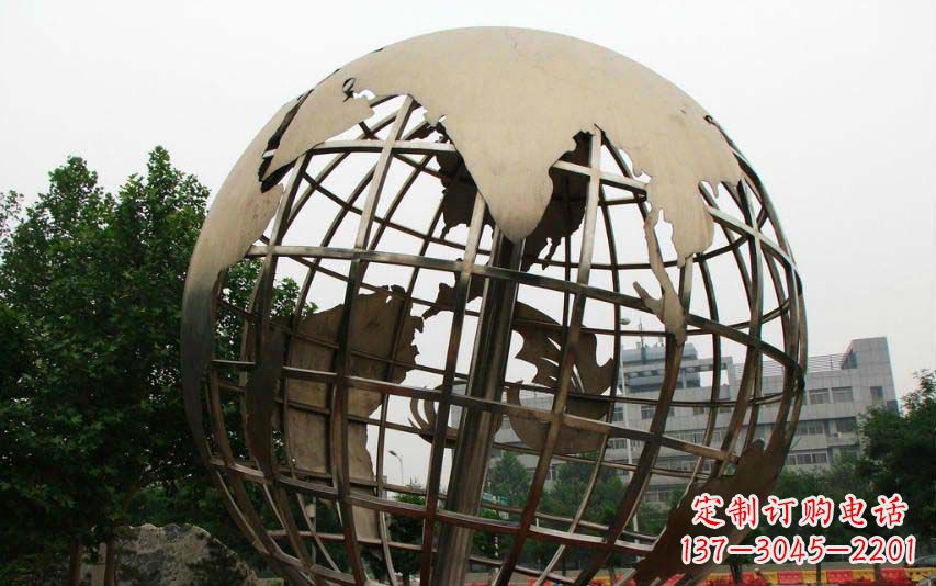 临沂不锈钢地球景观雕塑