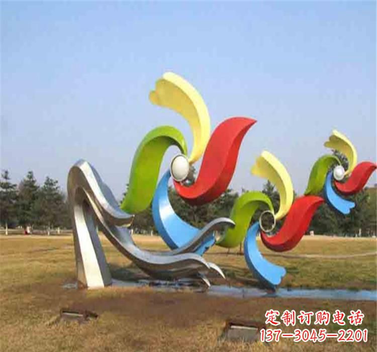 临沂不锈钢风车雕塑绚丽多彩的艺术精品