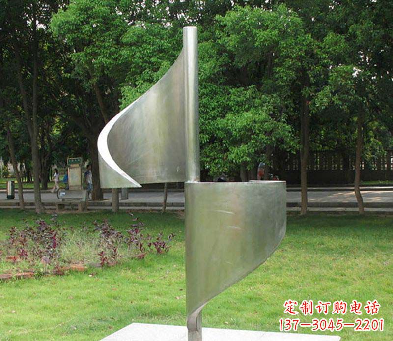 临沂精美不锈钢风车雕塑