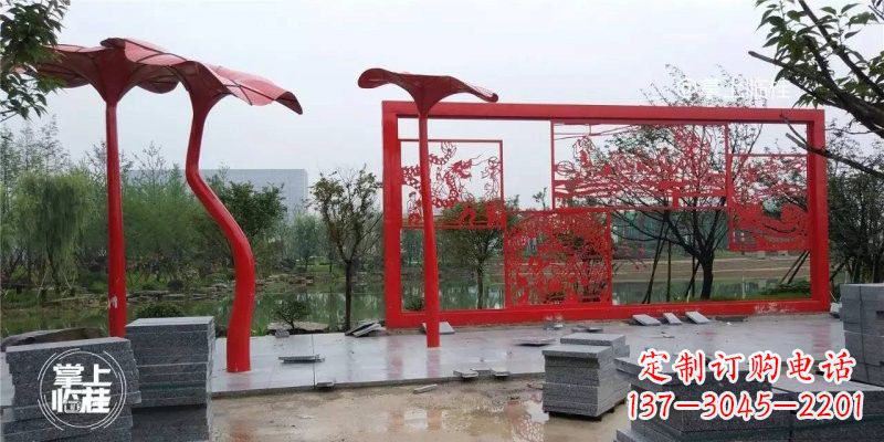 临沂不锈钢剪纸龙凤雕塑精美雕刻传承古老文化