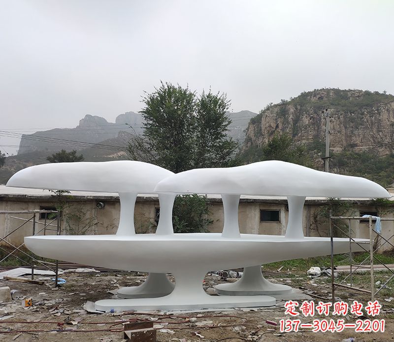 临沂不锈钢蘑菇雕塑美丽的景观装置