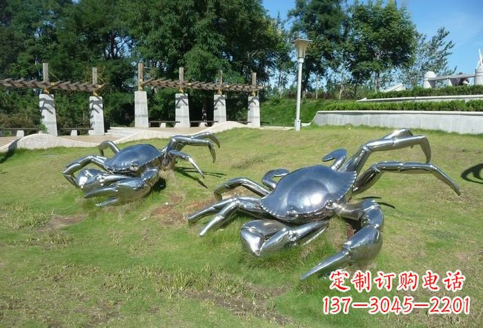 临沂不锈钢螃蟹雕塑美丽的象征