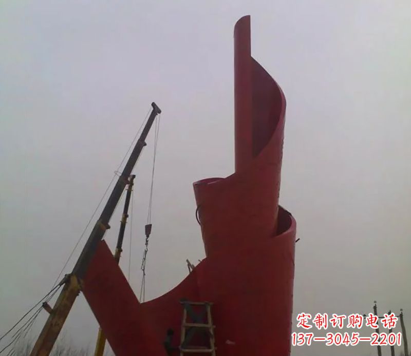 临沂不锈钢火炬雕塑点燃社会进步的火炬