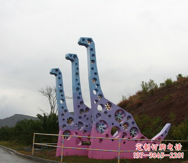 临沂不锈钢恐龙雕塑精致的古代艺术