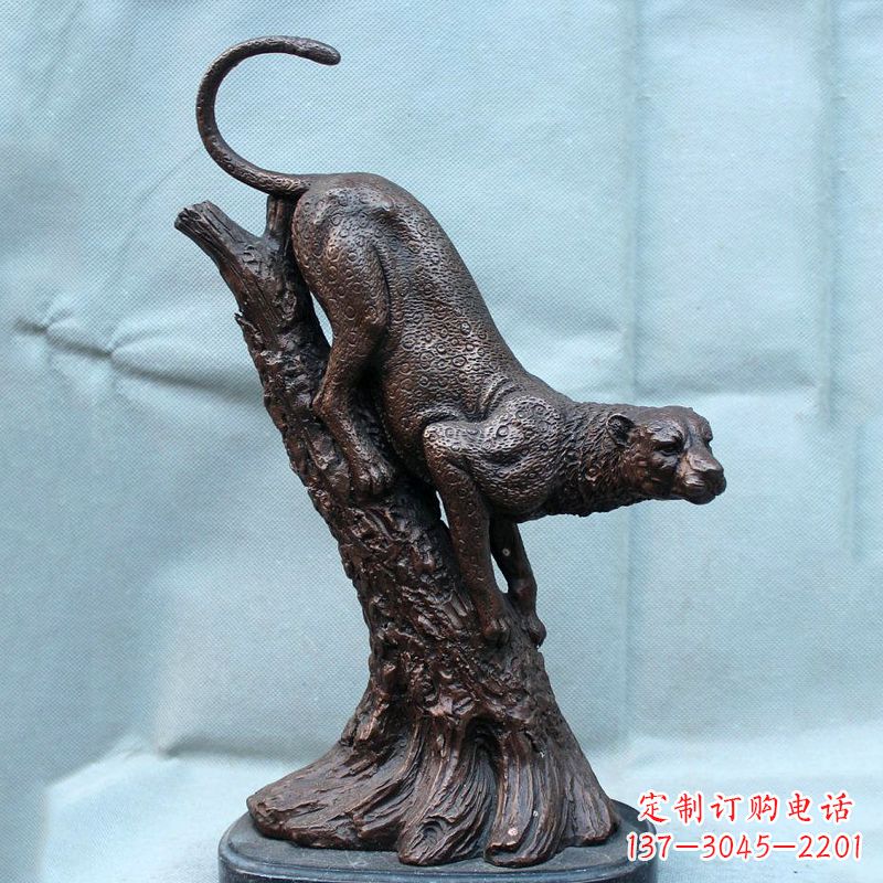 临沂不锈钢猎豹雕塑经典之美