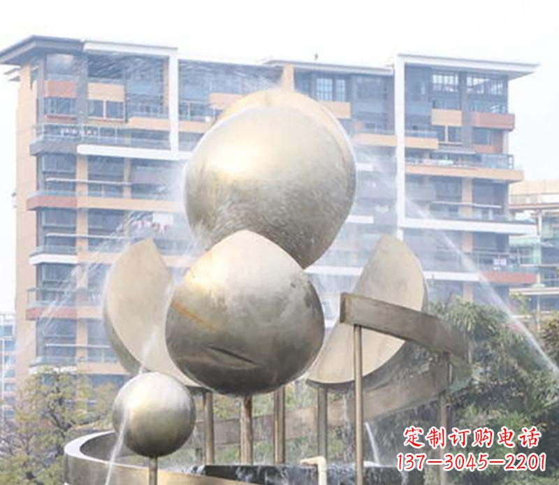 临沂不锈钢喷泉雕塑美丽与自然的完美结合