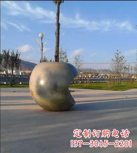 临沂不锈钢苹果雕塑艺术与现实的完美结合