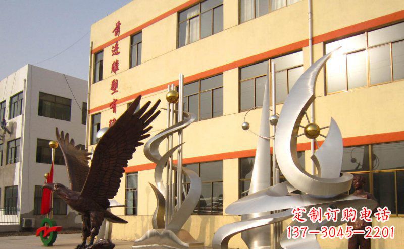 临沂不锈钢雄鹰雕塑