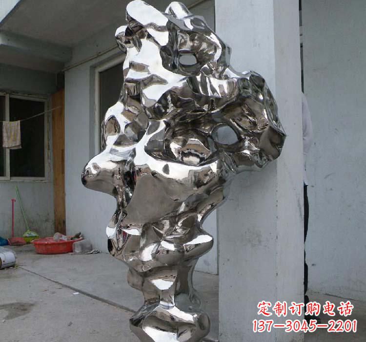 临沂太湖石雕塑精美绝伦的不锈钢园林景观