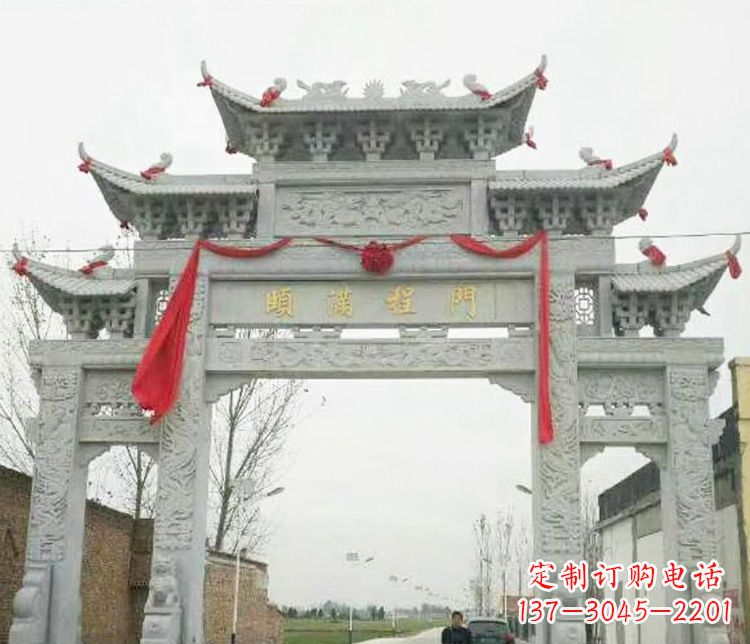 临沂牌坊雕塑纪念历史,传承文化