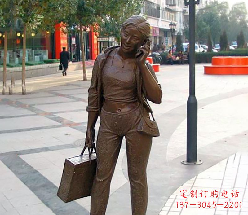 临沂通话女性雕塑