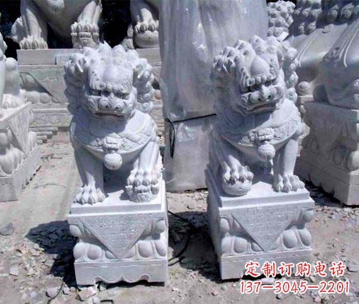 临沂大理石仿古石狮子