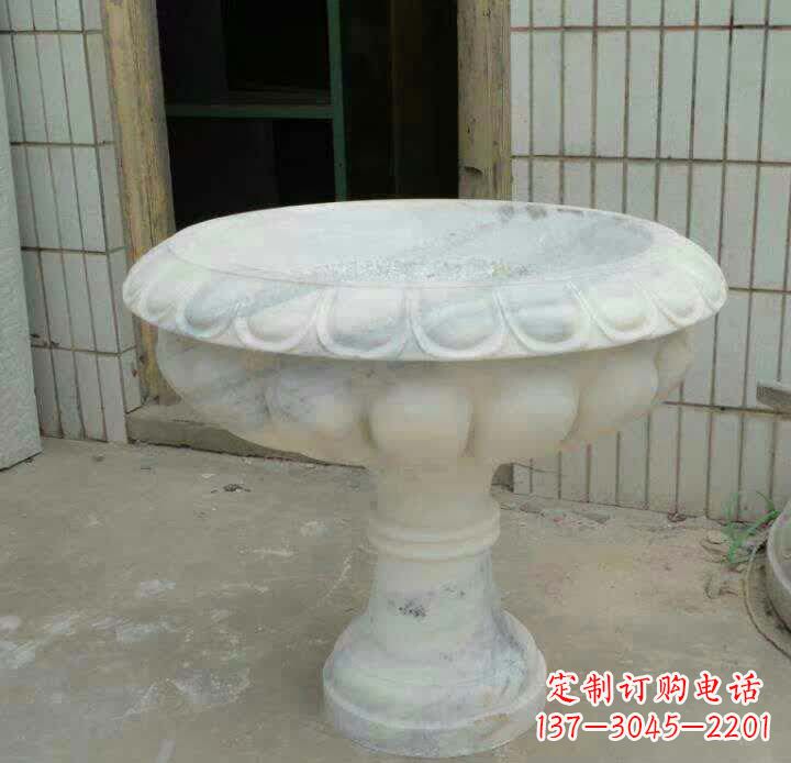 临沂大理石花盆雕塑精美绝伦,艺术风采