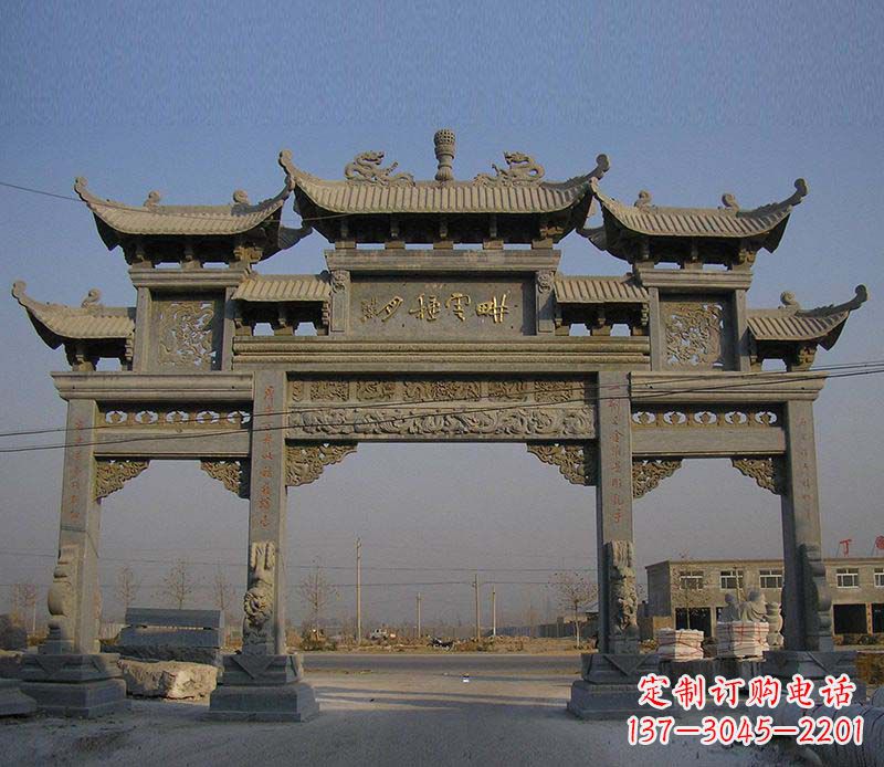 临沂大理石牌楼雕塑定制