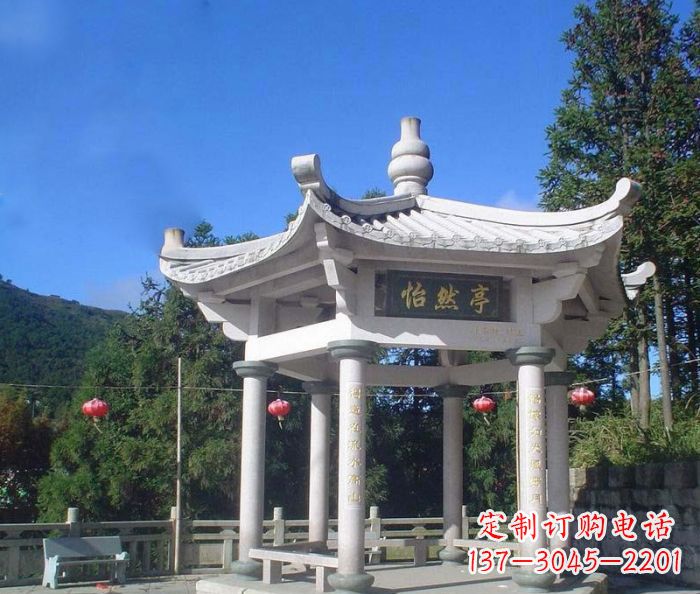 临沂精美大理石凉亭雕塑