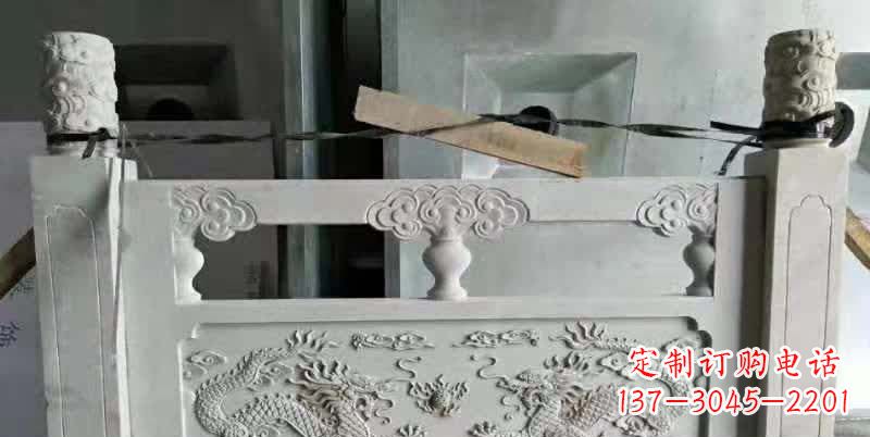 临沂大理石龙浮雕栏板雕塑