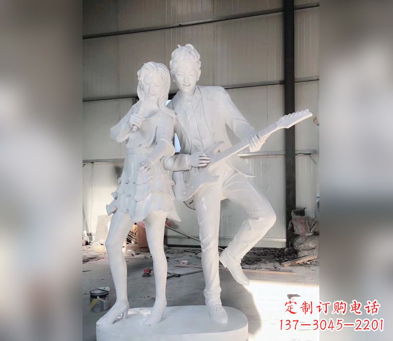 临沂精美大理石吉他雕塑