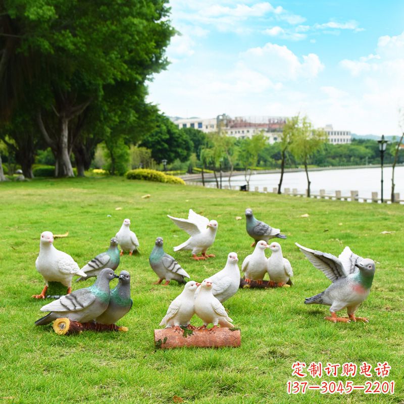 临沂大学和平鸽雕塑