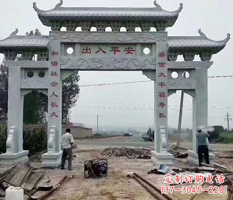 临沂仿古石牌坊石雕
