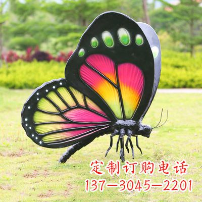 临沂仿真蝴蝶_品红色款405x78x110