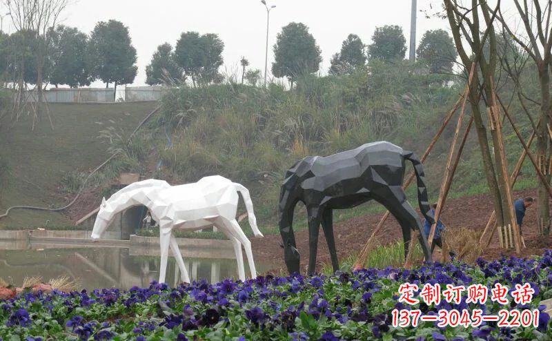 临沂盛世之美，精美不锈钢动物雕塑