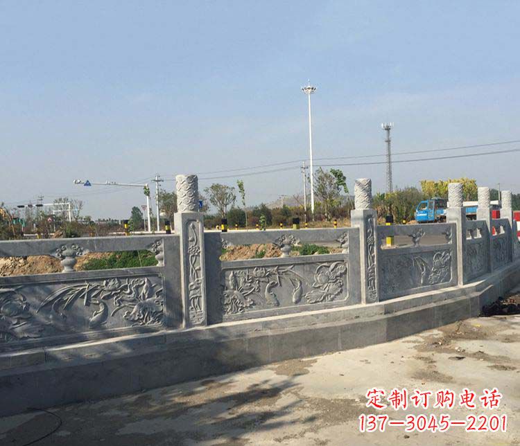 临沂公园仿古石栏板景观石雕 (4)