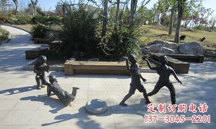 临沂精美铜制儿童雕塑