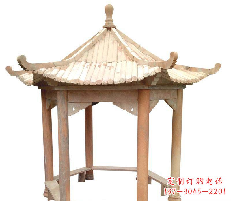 临沂精美六角凉亭雕塑