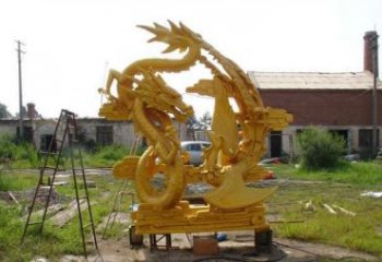 临沂产品名称“象征吉祥，唤醒美好——中领雕塑铜雕龙凤呈祥”