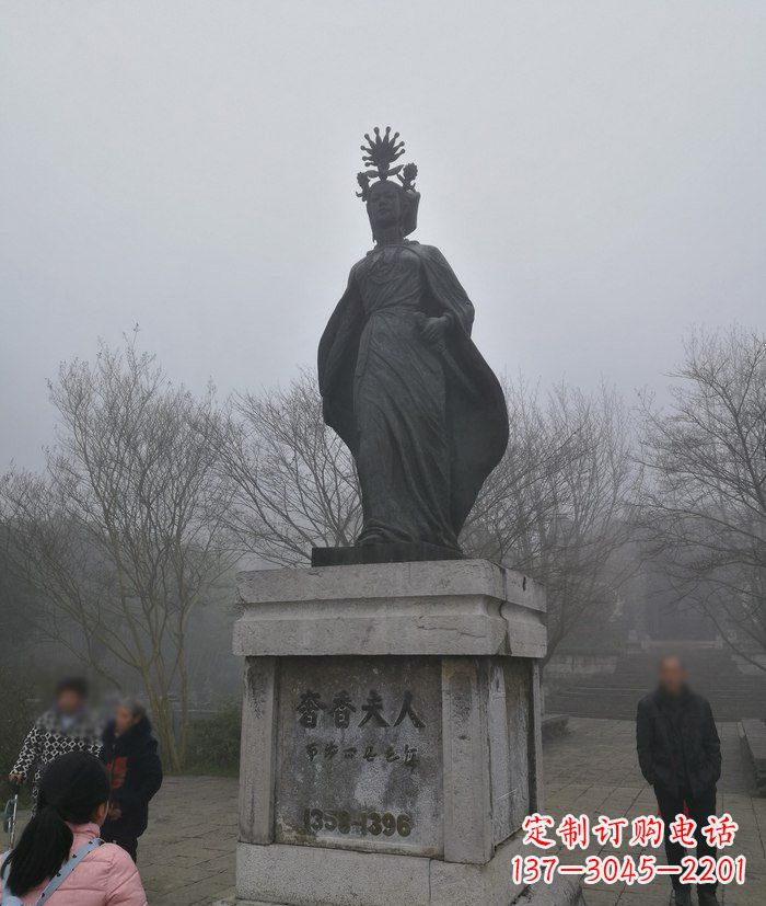 临沂广场奢香夫人古代名人铜雕