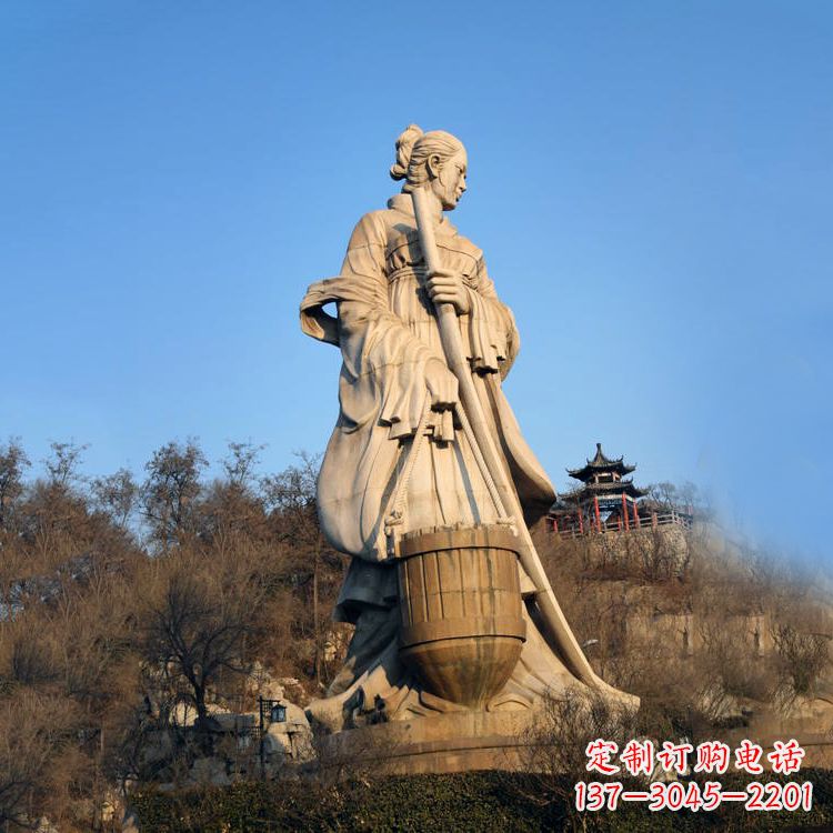 临沂景区景点历史名人古代著名美女文姜大型景观雕塑