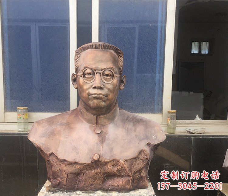 临沂精致的刘伯承头像铜雕