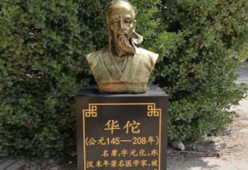 临沂传承古代名人——华佗铜雕