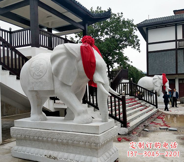 临沂迎接观音祝福的精美大象观音栏杆