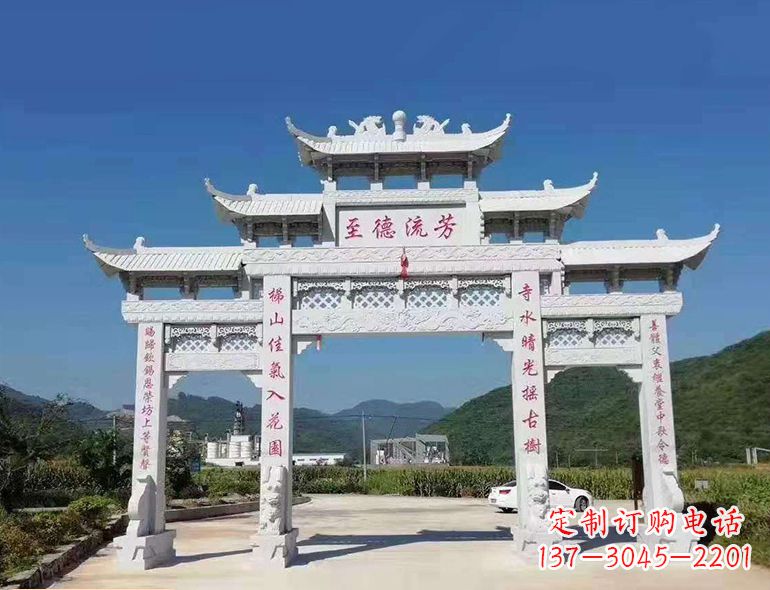 临沂匠心制作,精致牌坊雕塑