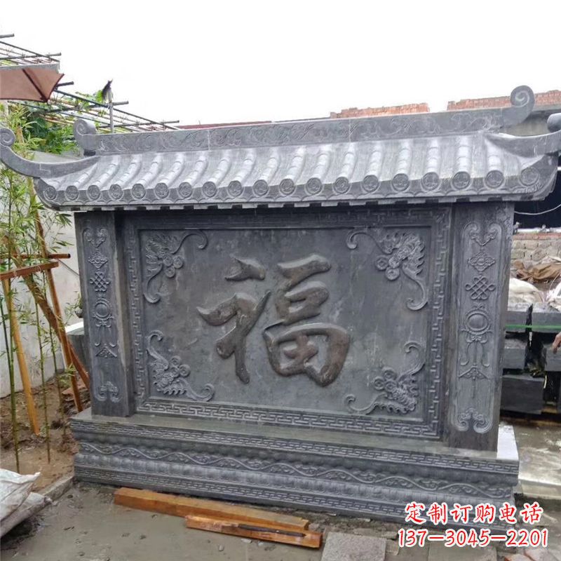 临沂中领雕塑：福字雕塑，点缀婚房庭院