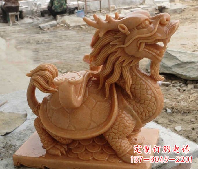 临沂石雕招财龙龟