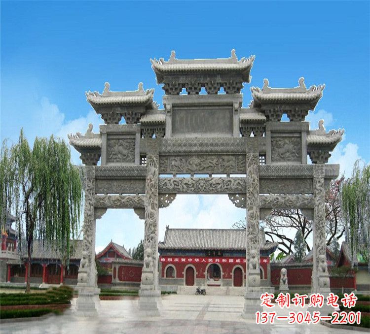 临沂石牌坊效果图