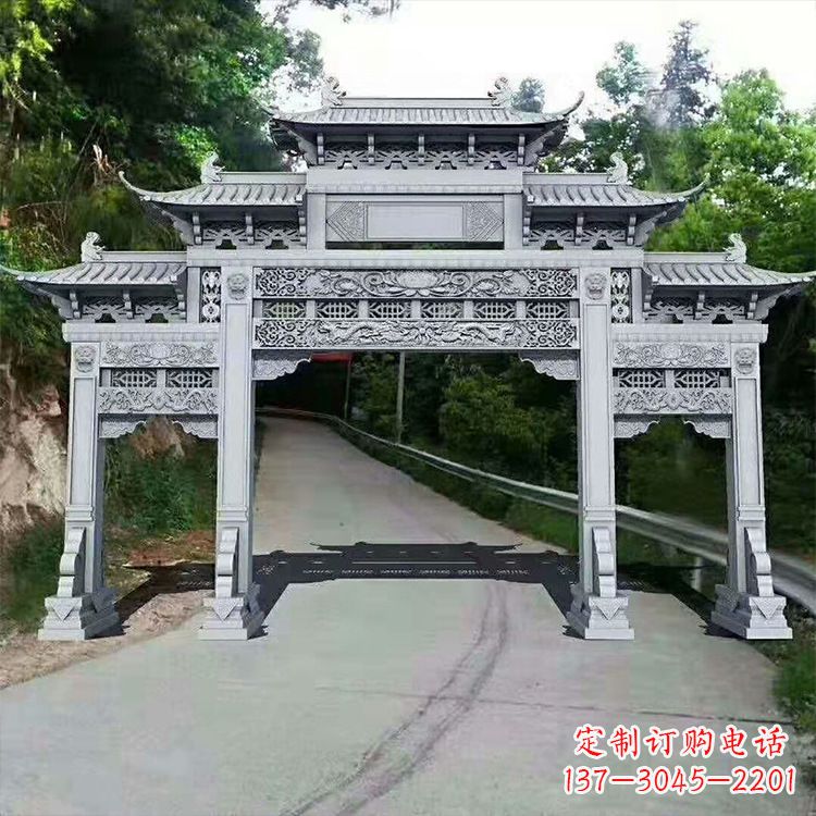 临沂石牌楼青石牌坊
