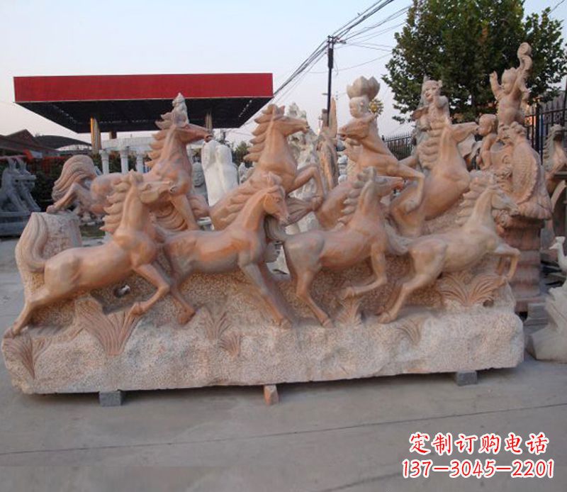 临沂石头奔马雕塑