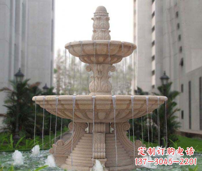 临沂双层喷泉小区石雕