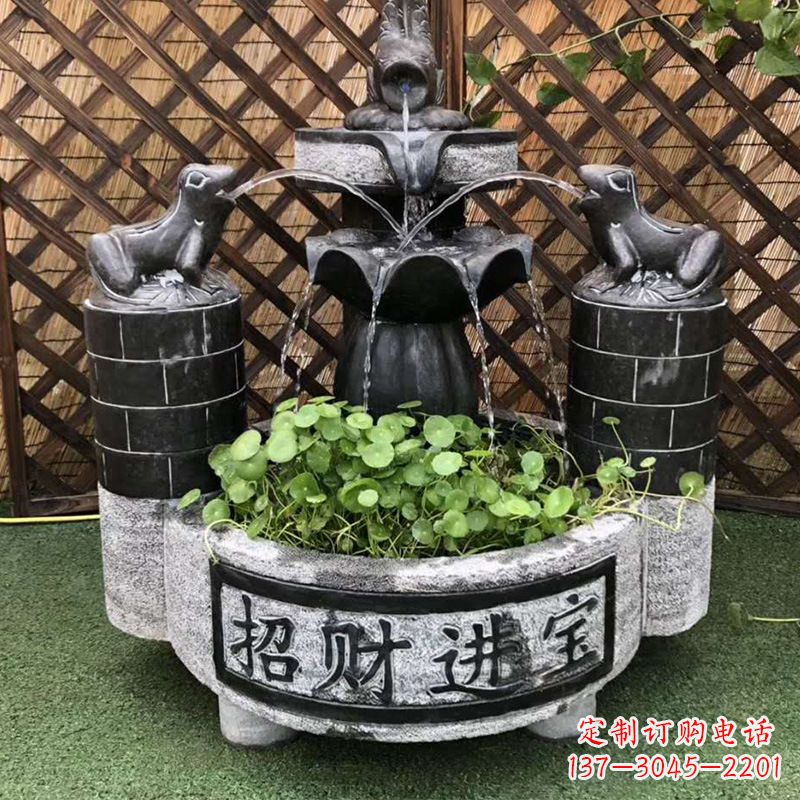 临沂双层喷泉石雕