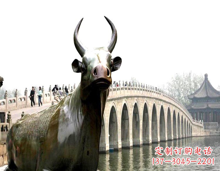 临沂水牛铜雕景观