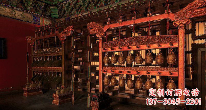 临沂铜编钟古代乐器铜雕
