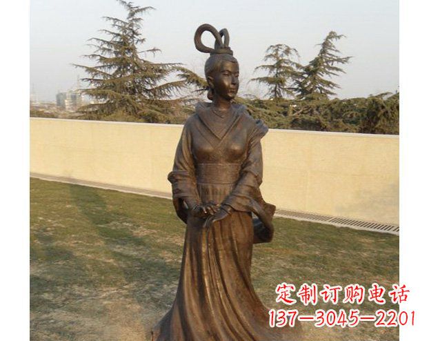 临沂铜雕古代美女人物雕塑